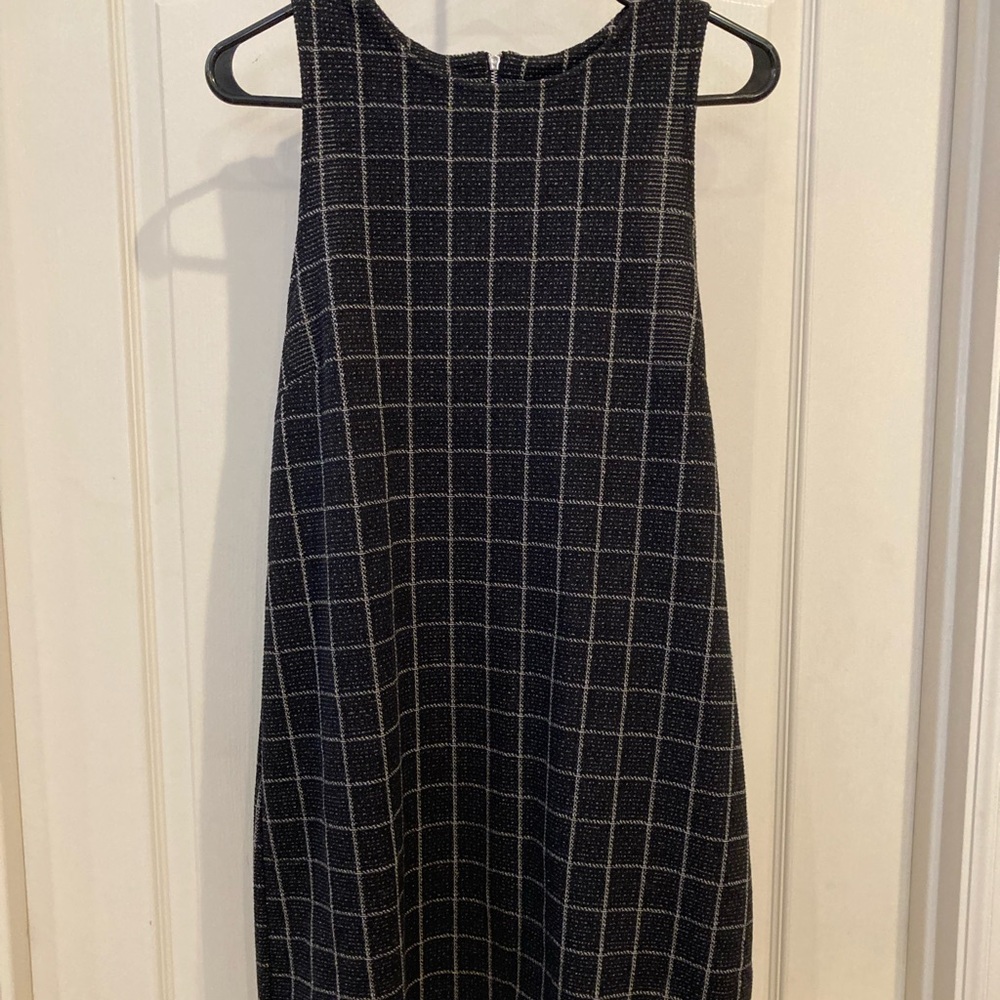 Cute check dress sz L sleeveless